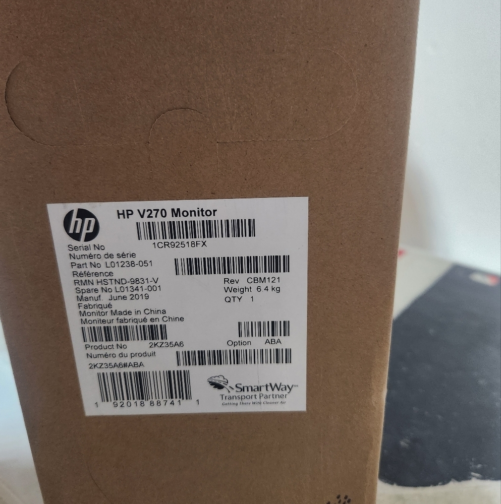 HP 27” Monitor, FHD Display, IPS Panel, 75Hz Refresh Rate, Anti-glare, AMD
